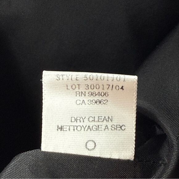 Theory Wool Slim Fit Good Wool Single Button Blazer Black Single Vent Size 6 - Picture 12 of 12